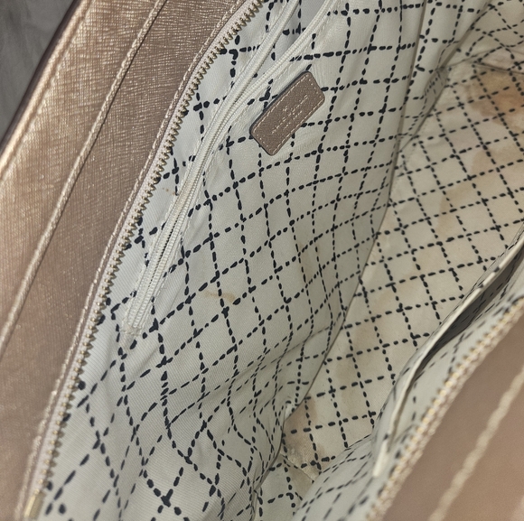 Kate Spade Gold Tote with Structured Design - Picture 3 of 4